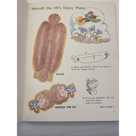 Scholastic Herself the Elf action toys punch out toy 1984 NOS Vintage Unused - Picture 6 of 16